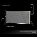 Aluminum Core Radiator for Nissan Altima 2.5L Hybrid (2007–2011) DPI 13304