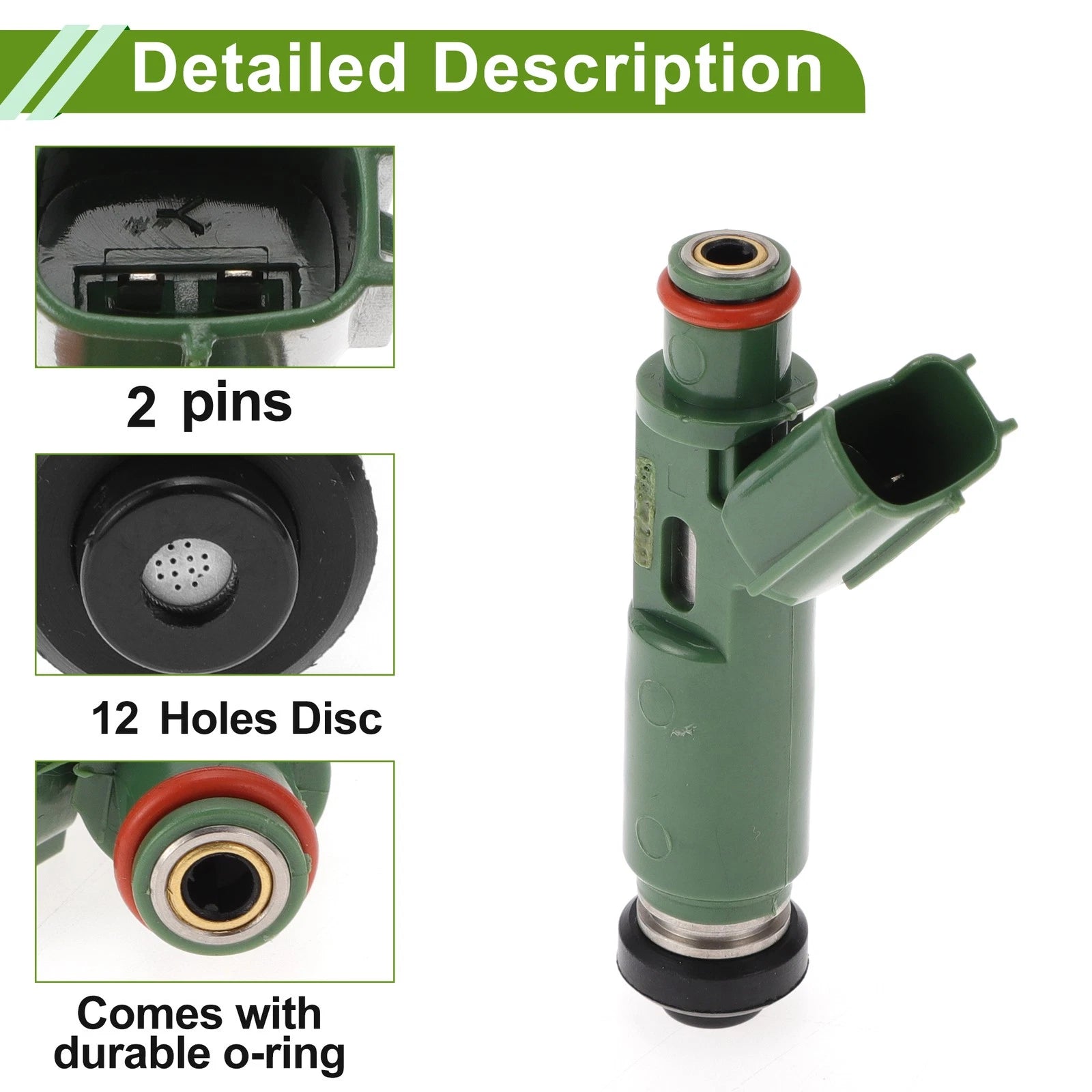 Fuel Injector No. 23209-0D040 for Toyota Avensis II Saloon (2003–2008)