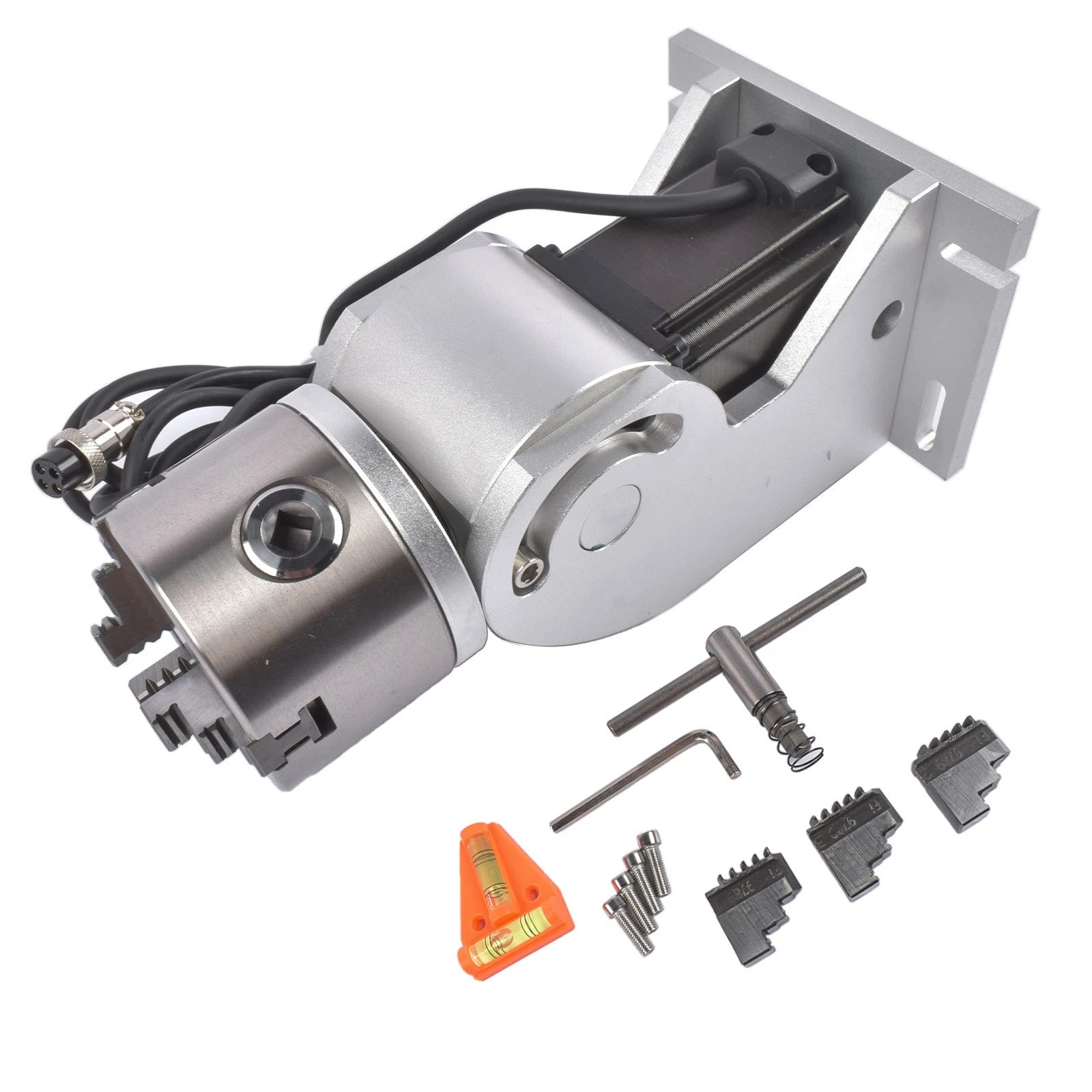 3-Jaw 80mm Rotary Chuck for Fiber Laser Engraving Machine