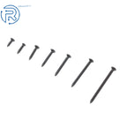 Set of 3 Black Wood Screws for Various Applications