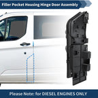 Fuel Filler Door Housing Pocket Hinge w/ Cover for Ford Transit Van (2014–2023)