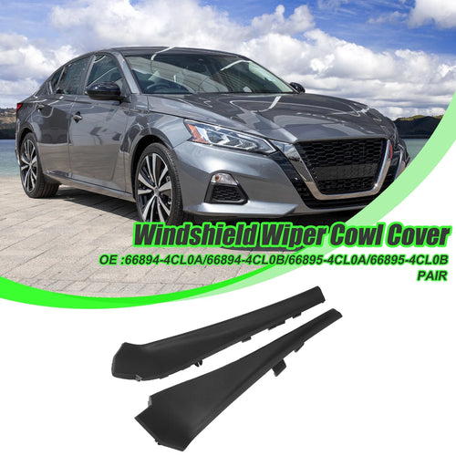 1 Pair Cowl Extension Trim Cover for Nissan Rogue (2014–2020)