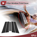 Door Pillar Window Trim for BMW 1-Series Hatchback (2008–2016) Black