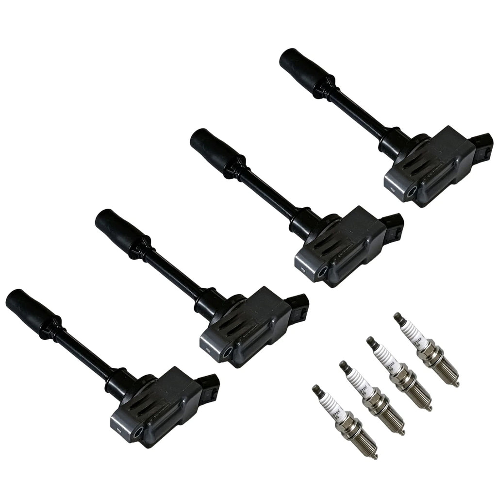 Set of 4 Ignition Coils & Platinum Spark Plugs for Lexus GS300 NX200t (2015–2019)