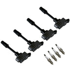 Set of 4 Ignition Coils & Platinum Spark Plugs for Lexus GS300 NX200t (2015–2019)