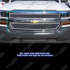 Chrome Stainless Mesh Grille for Chevy Silverado 1500 (2016–2019)