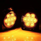 Pair Front LED Side Signal Light Marker Smoke Lens for Jeep Wrangler JK (2007–2018)