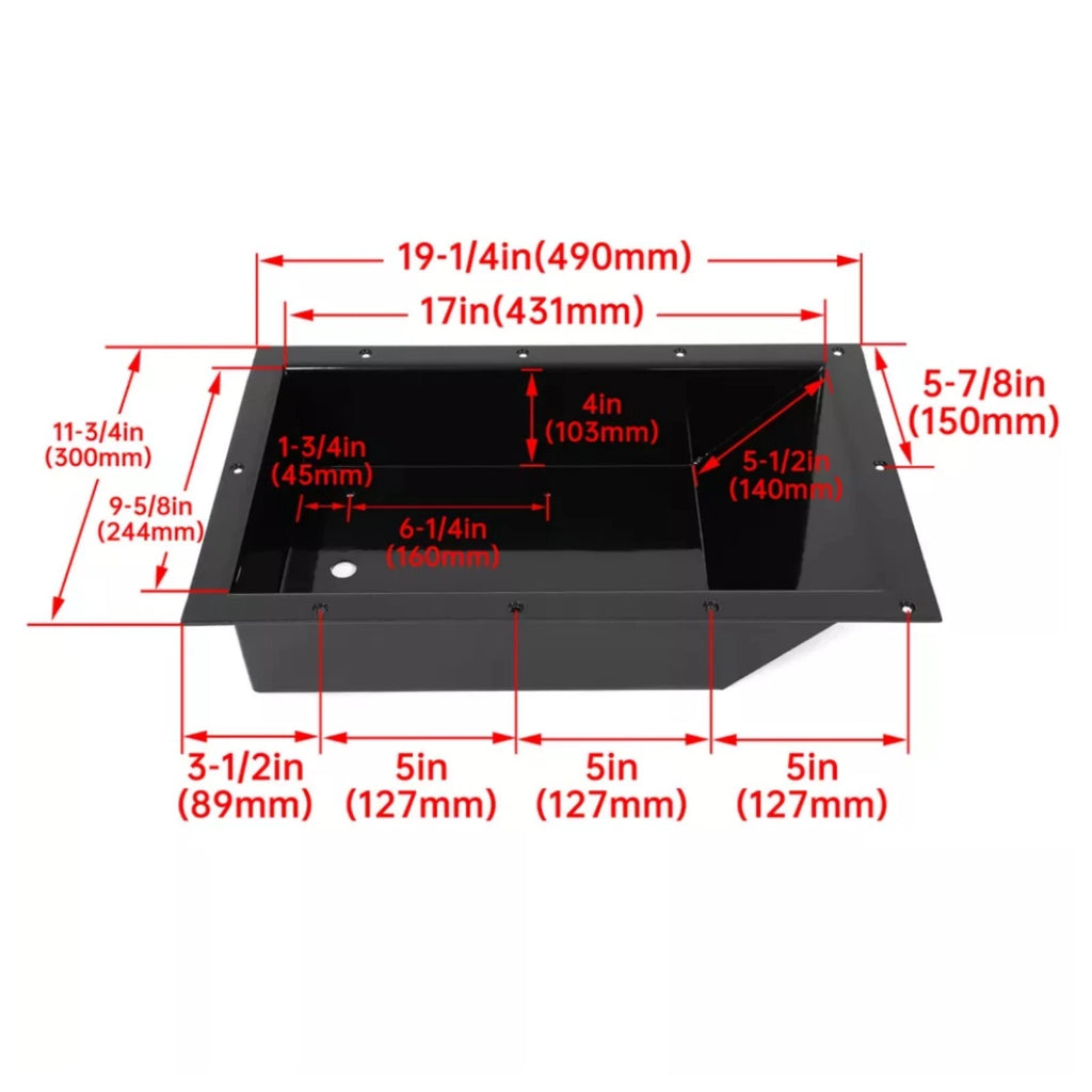 Recessed Easy Boat Trolling Motor Pan for