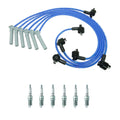 NGK Wire Set & 6 V-Power Spark Plugs for Ford Explorer Mountaineer (2002–2005)
