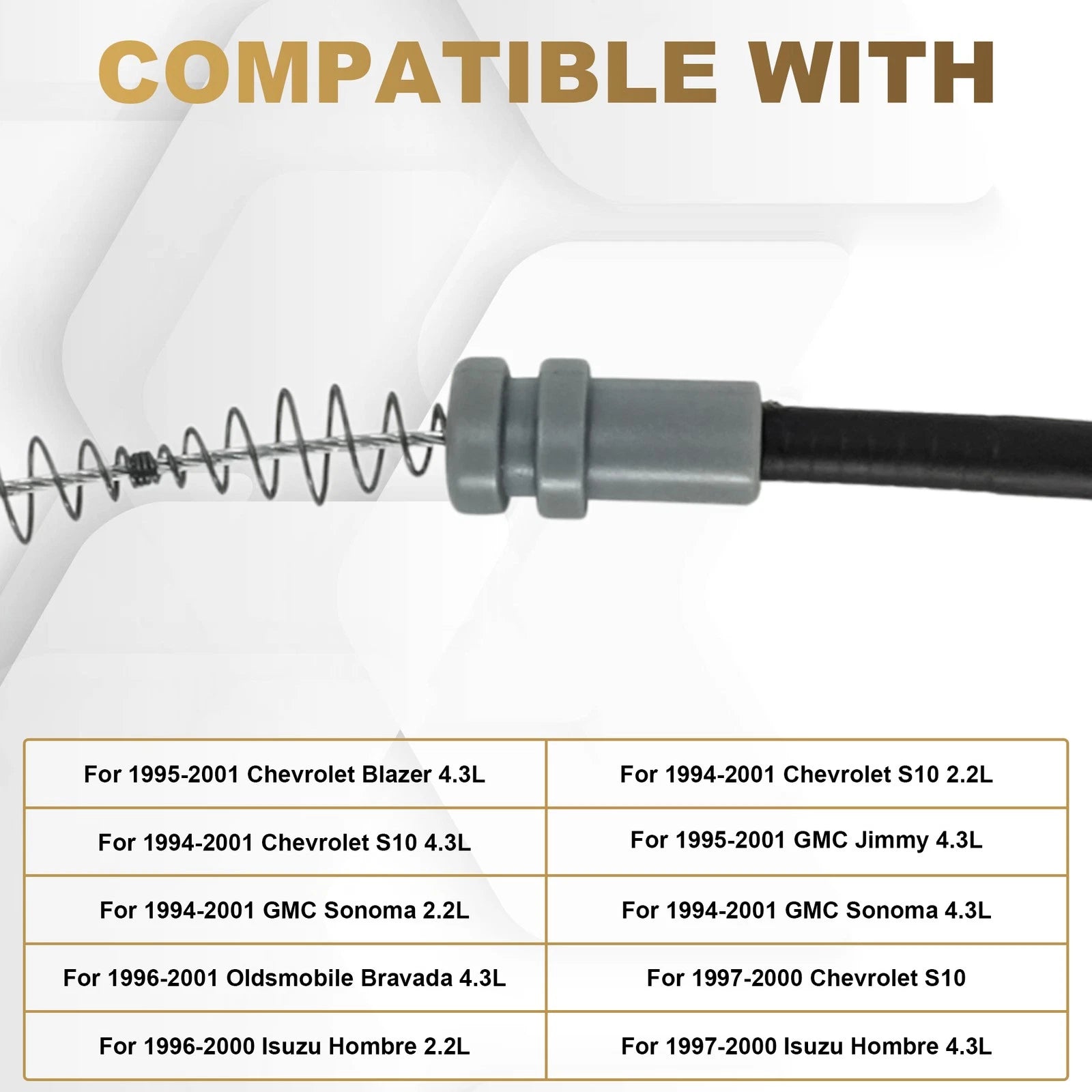 Hood Release Cable for Chevrolet Blazer S10 GMC Jimmy Sonoma (1994–2001) 912001