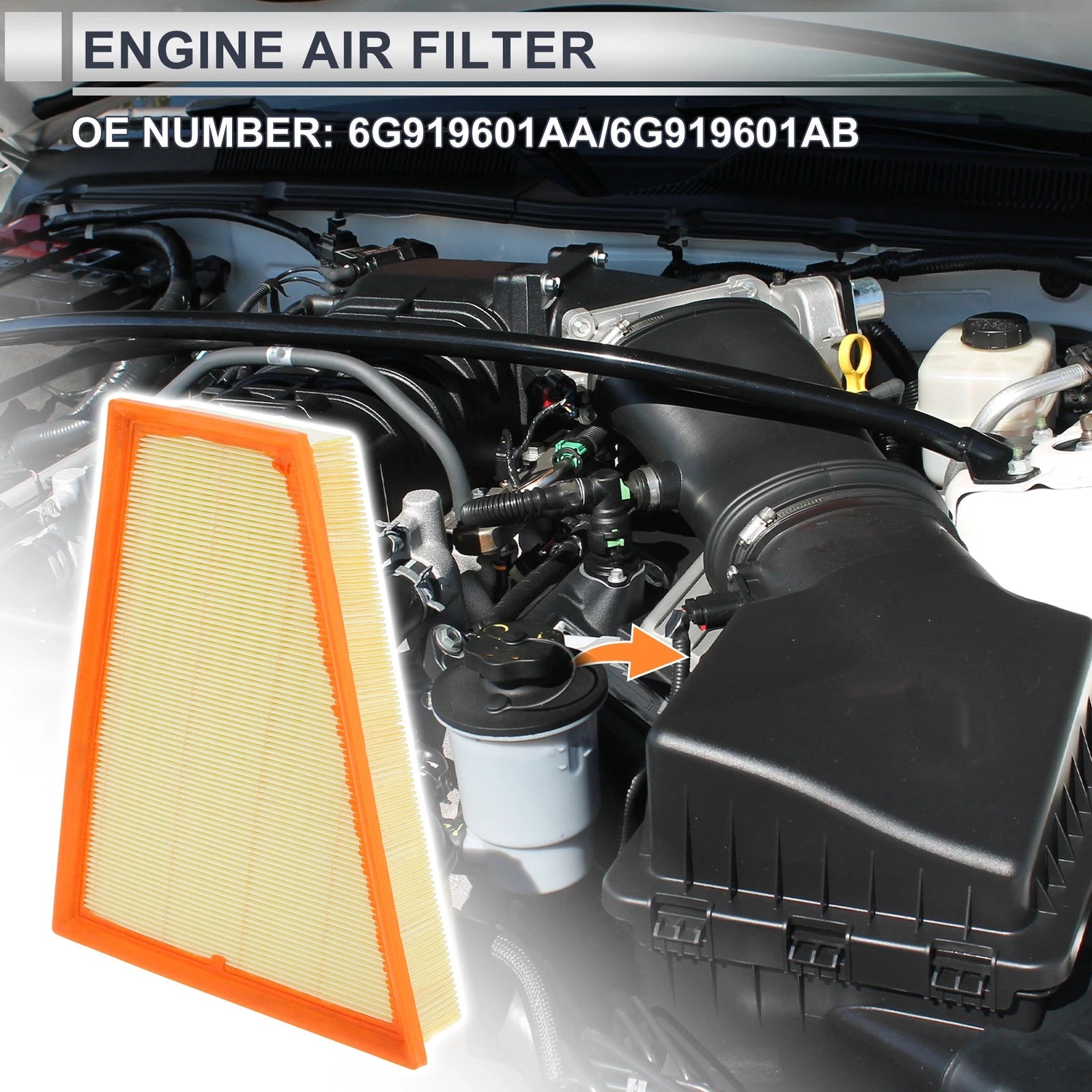 Engine Air Filter No. 6G919601AA/6G919601AB for Ford Mondeo IV (2007–2014)