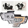 2X LED DRL Projector Headlights for Ford F150 (2009–2014)