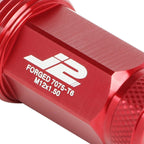 20Pcs J2 7075 Forged Aluminum M12x1.5 Knurled Top Lug Nut Kit for