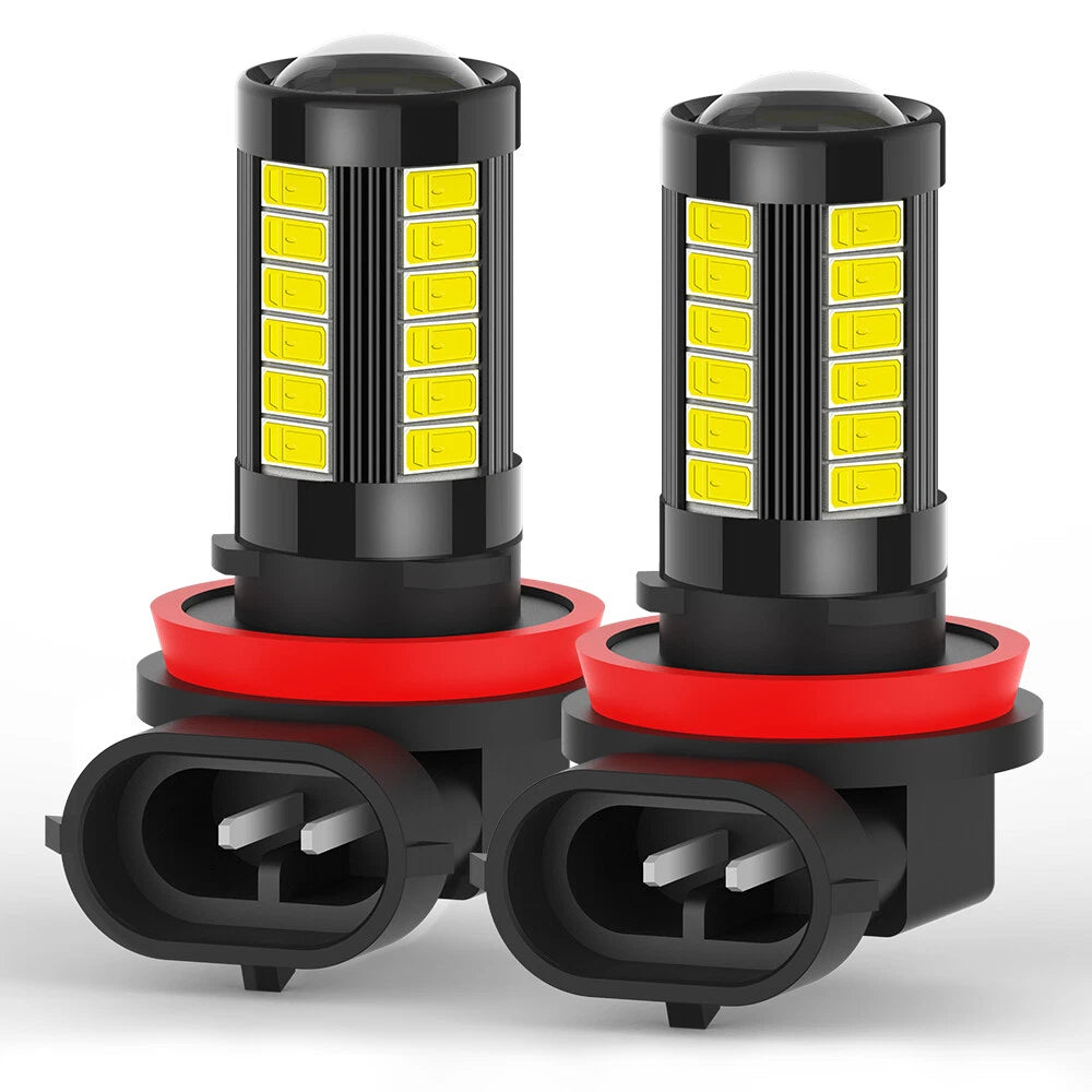 2X H11 H16 H8 LED Fog Driving Light Bulbs 6000K 2000LM Error Free for