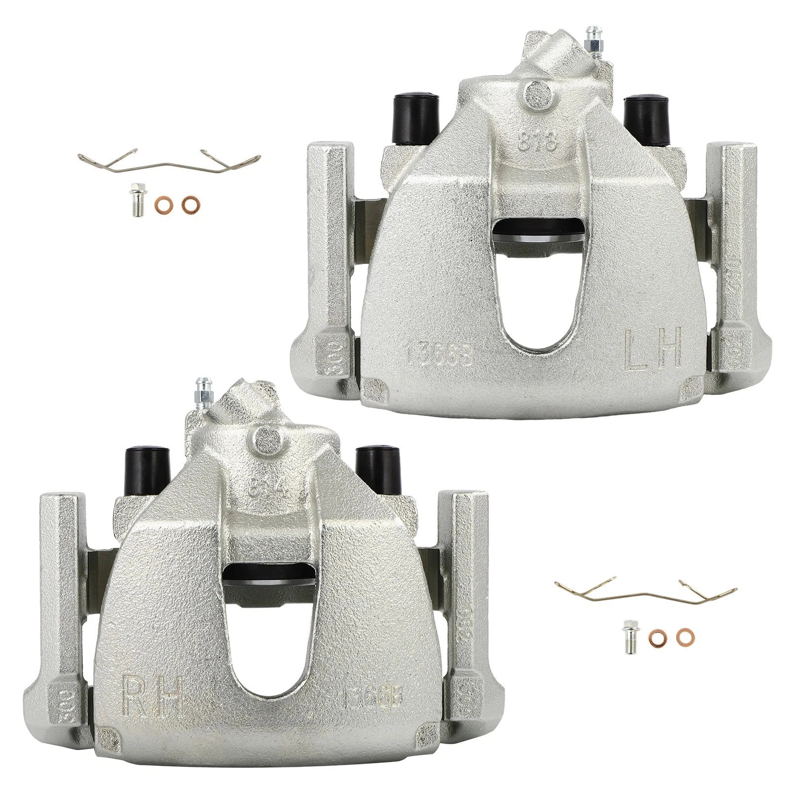 Set of 2 Front Brake Calipers for Mazda 3, Mazda 5