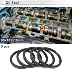 Set of 5 Oil Seal Ring 90x105x10mm for Rotary Shaft