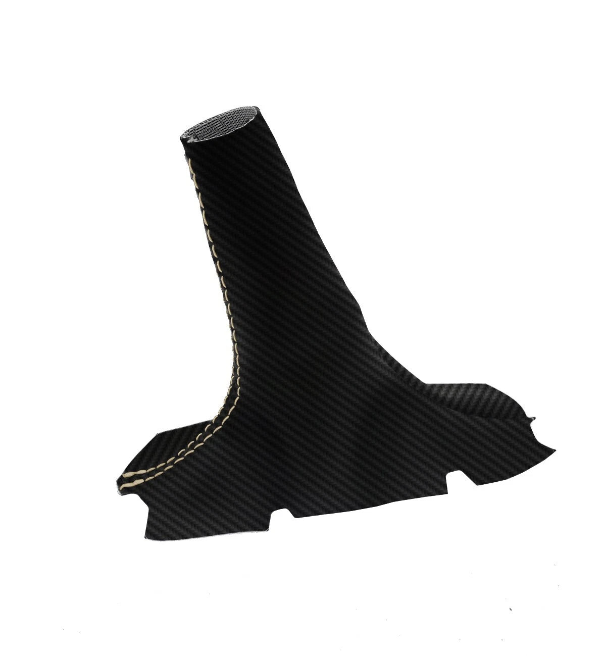 Automatic Shift Boot for Chevrolet Colorado (2015–2022) Carbon Fiber Beige Stitch