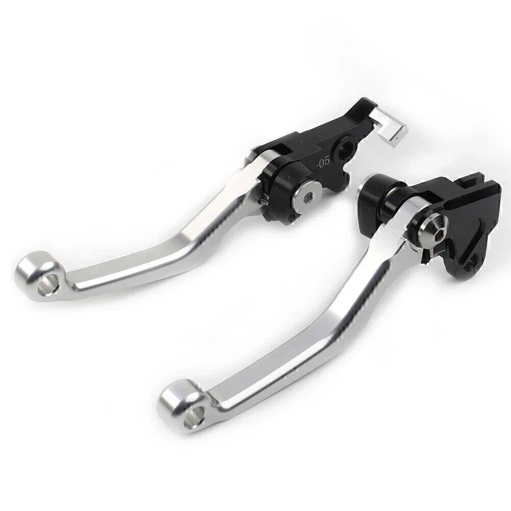Silver CNC Pivot Brake Clutch Levers for Honda XR250 XR400 (1995-2007)