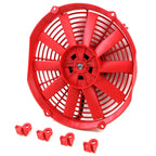 Full Aluminum Radiator + Red Fan for Honda Civic/Del Sol/Integra (Auto)