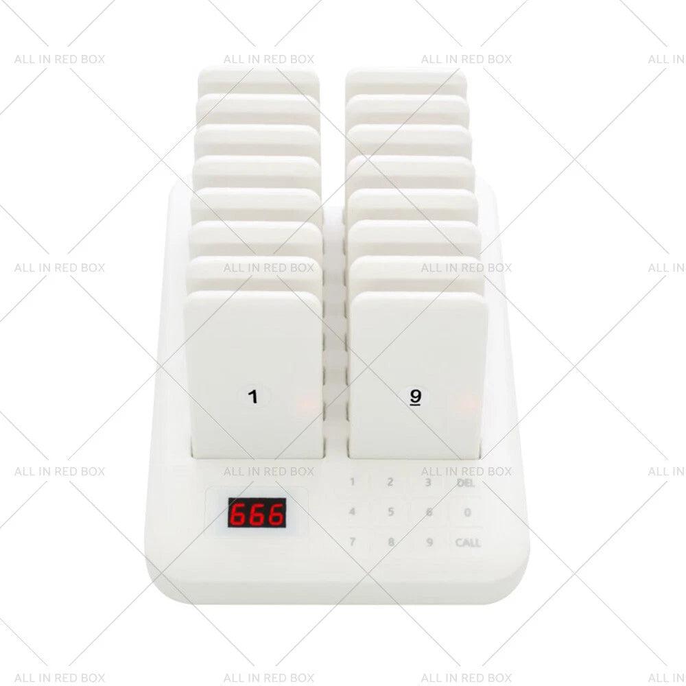 Wireless Paging System for Restaurant Coaster Guest Call (16 Units)