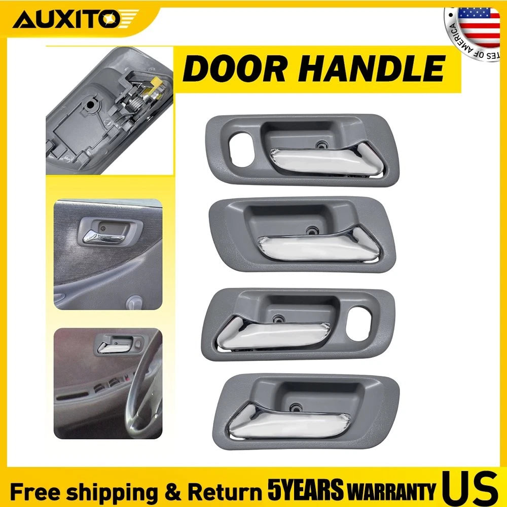 Set of 4 Outer Door Handles for Honda Accord (1998–2002) - Gray