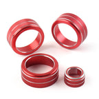 4X AC Climate Control Knob Ring Cover for Honda Civic (2022–Present), CR-V (2023–2024)