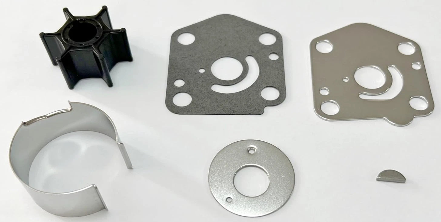 Outboard Water Pump Impeller & Plate for Suzuki 2-S (17461-93901, 17472-93900)