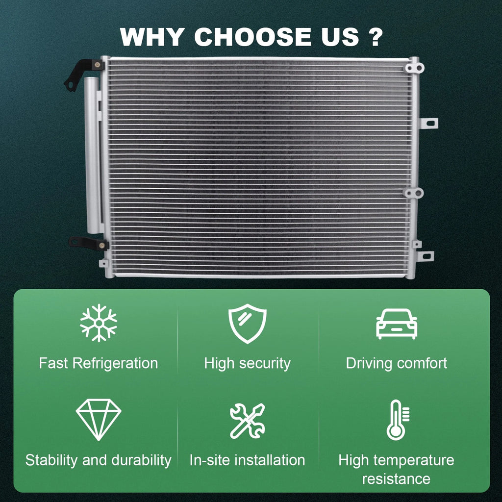 Aluminum AC Condenser for Jeep Cherokee (2014–2018)