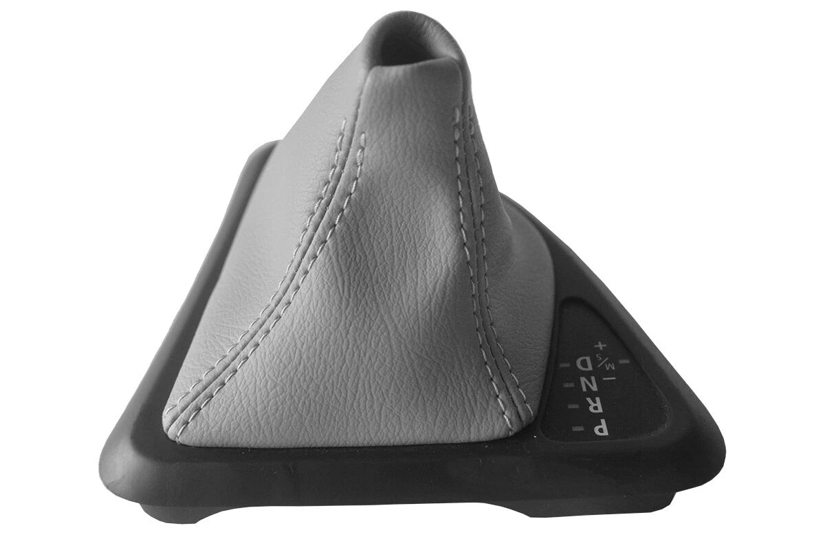 Leather Automatic Shift Boot Cover for BMW E81 E82 E87 (2004–2013) Gray