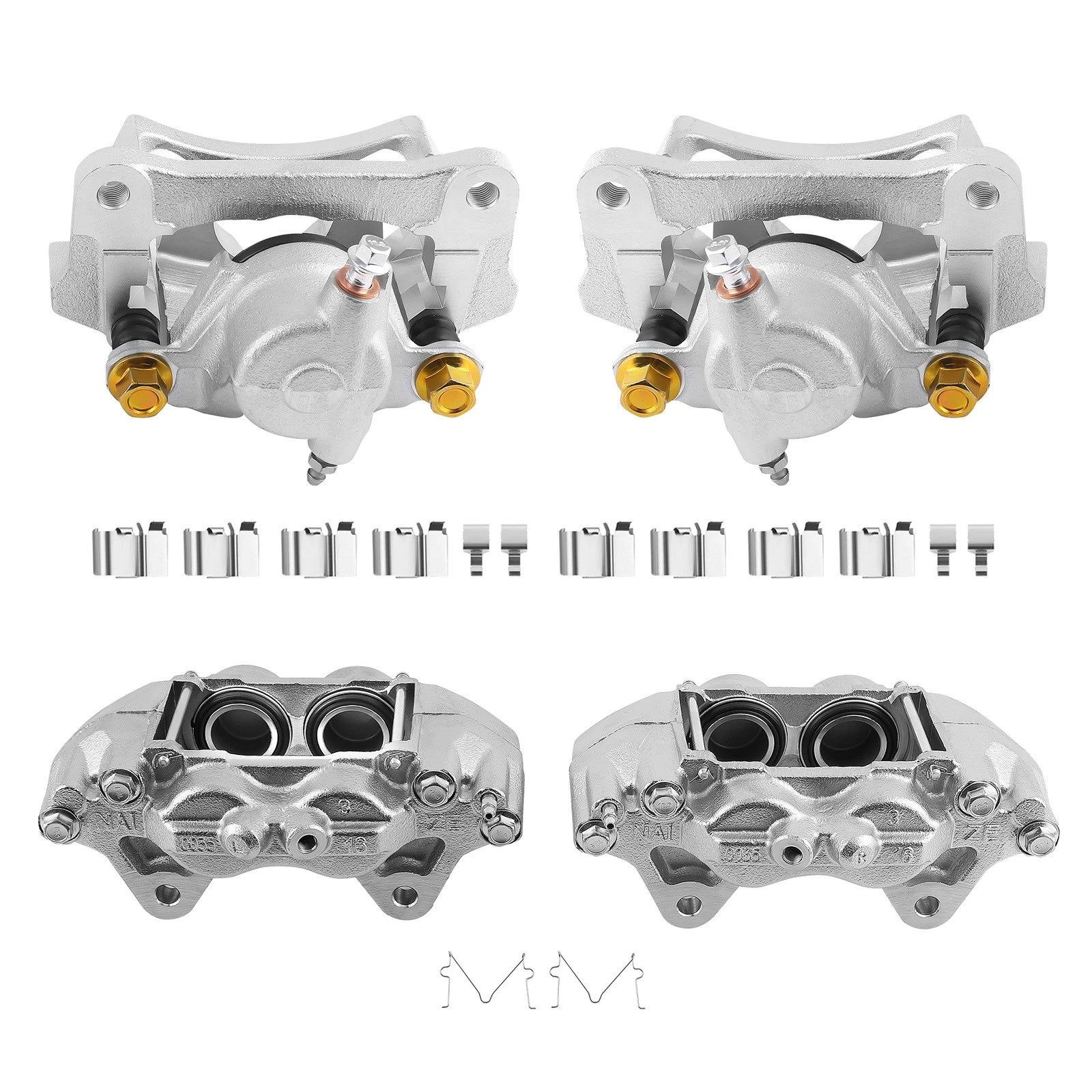 Set of 4 Front Rear Brake Calipers for Toyota 4Runner FJ Cruiser (2003–2023)