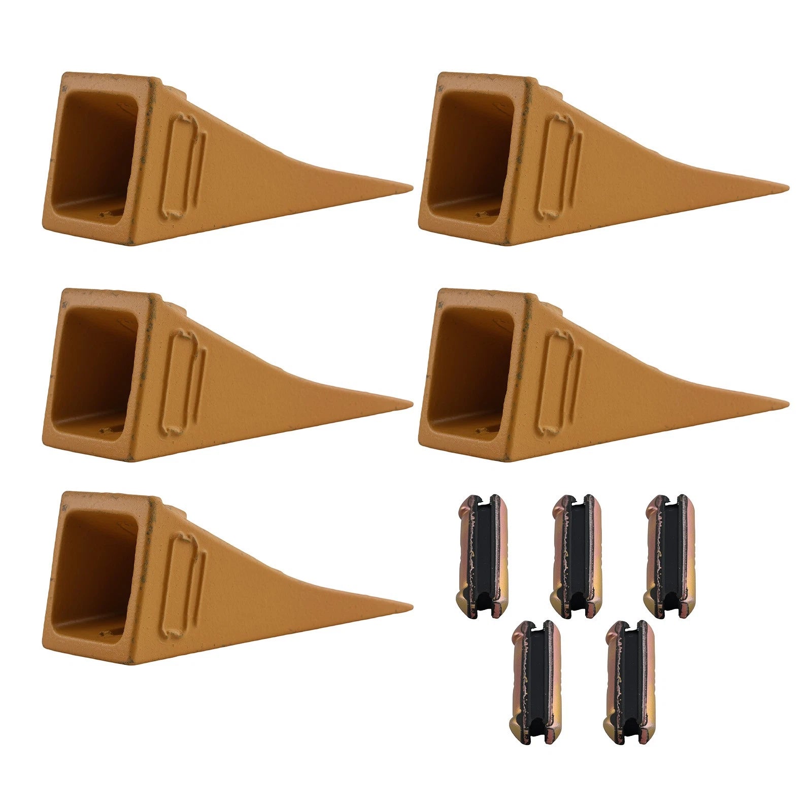 5 PCS Bucket Teeth for Bobcat Mini Excavators Skid Steers (6737326)