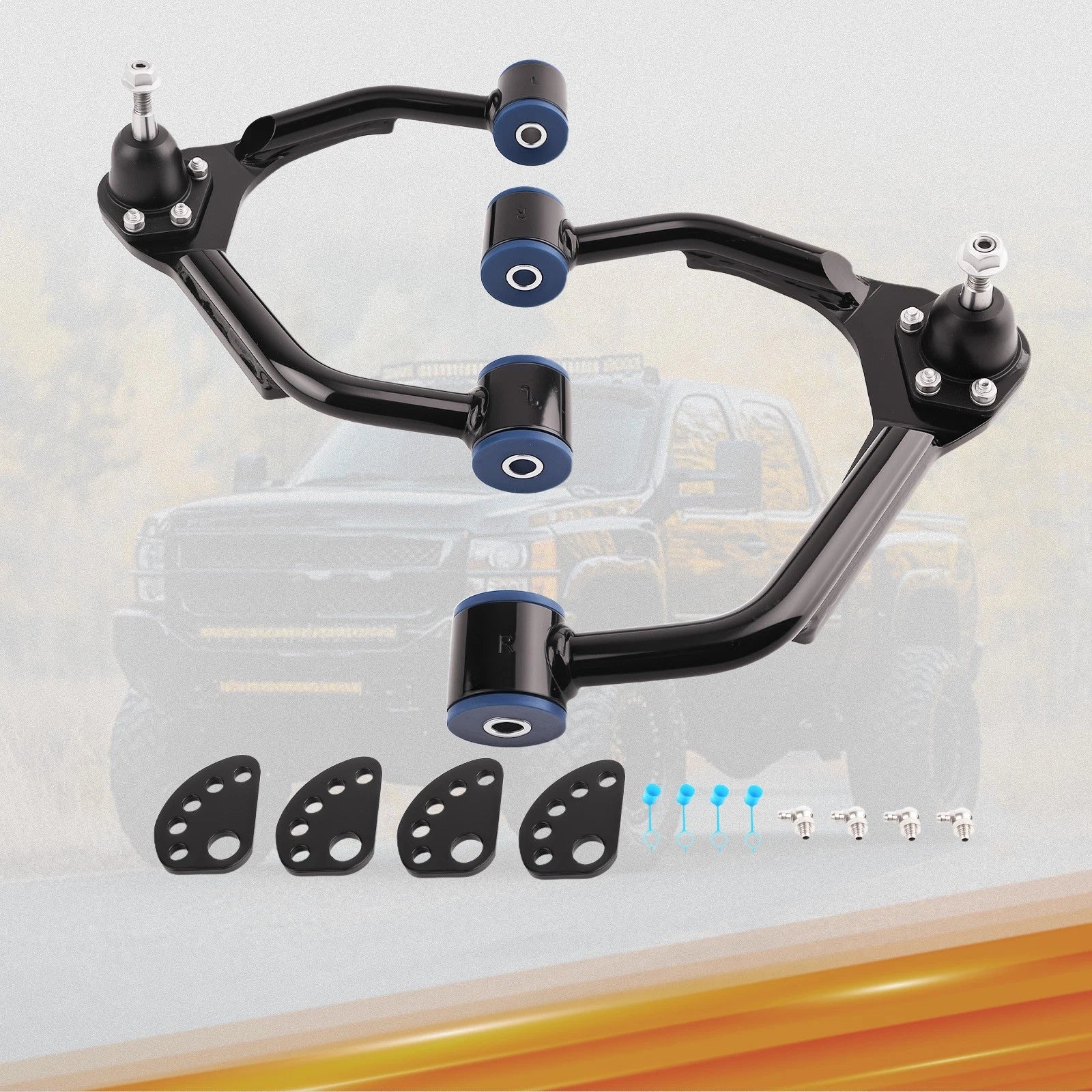 Alignment Front Upper Control Arms Pair for 2007-15 Chevy Silverado Sierra 1500