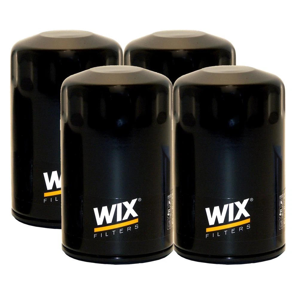 Set of 4 Wix Engine Oil Filters for Chrysler Dodge Ford Jaguar Jeep Mazda