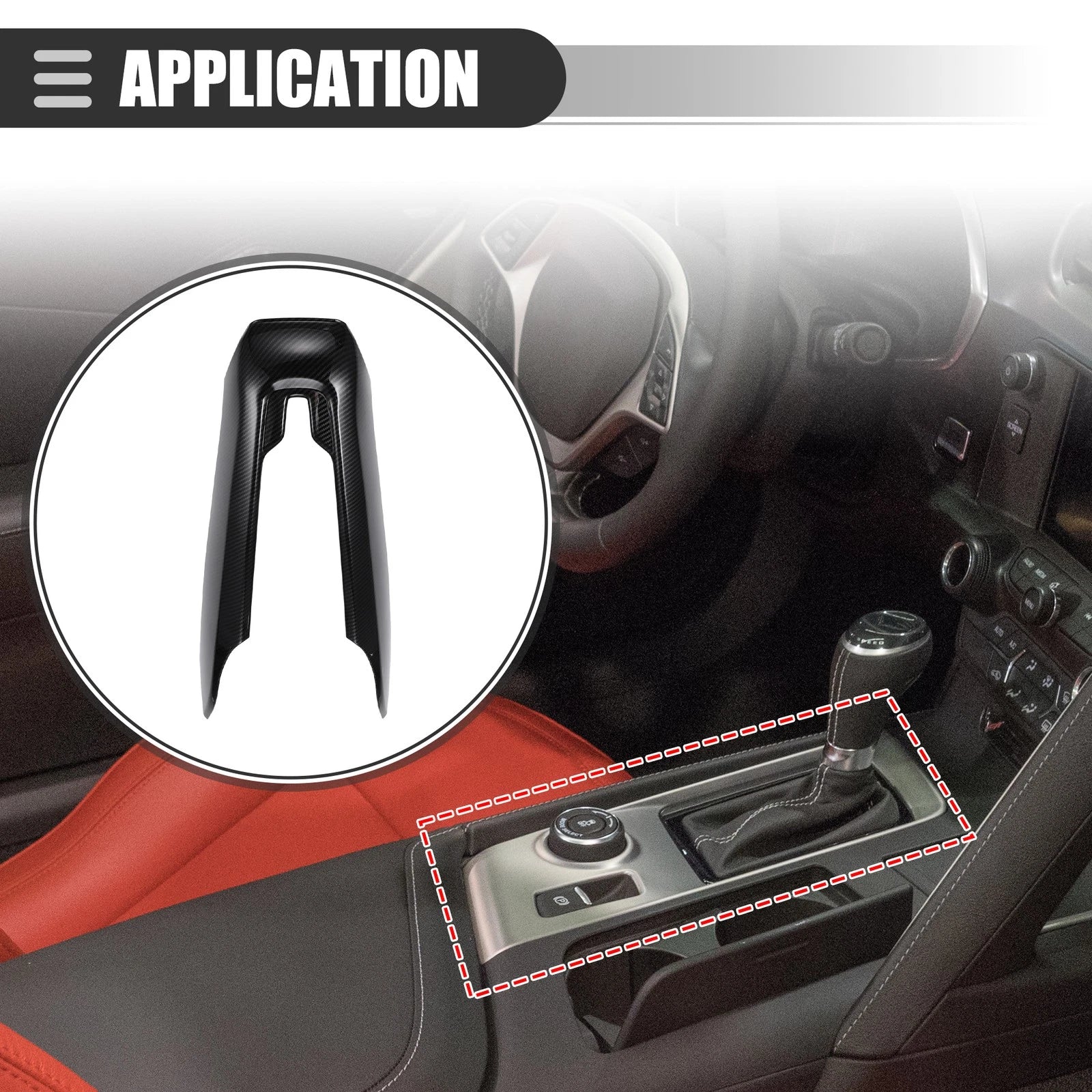 Center Control Cover Trim for Chevrolet Corvette C8 (2020–2023)