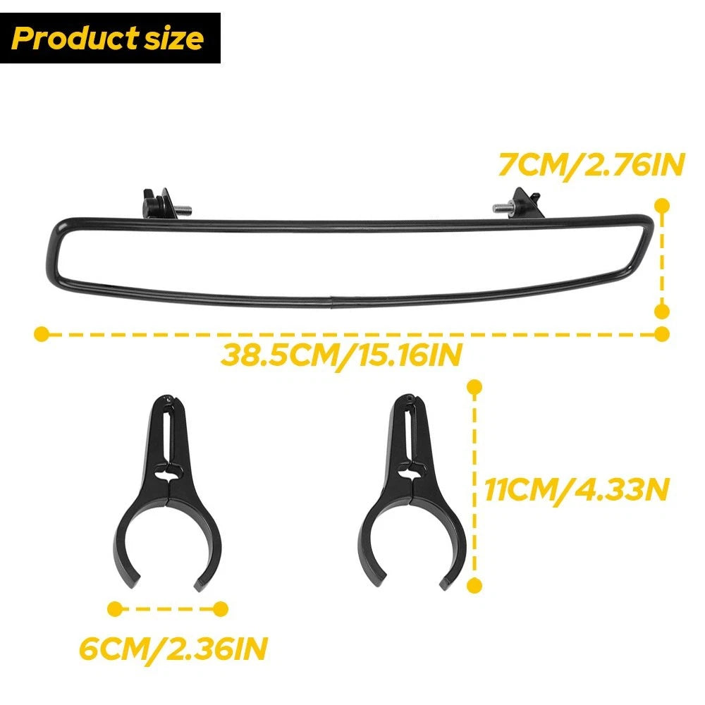 1.75"/2" UTV Rear View Center Mirror for Polaris RZR PRO XP 4, Honda Talon 1000