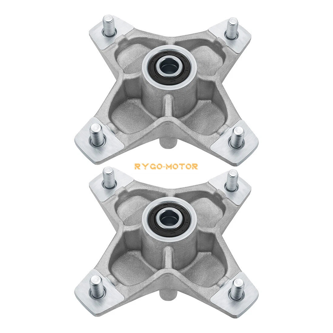 2 Front Wheel Hubs w/Studs Seals Bearings for Yamaha Raptor 660R 700 YFZ450 450R (2001–2014)