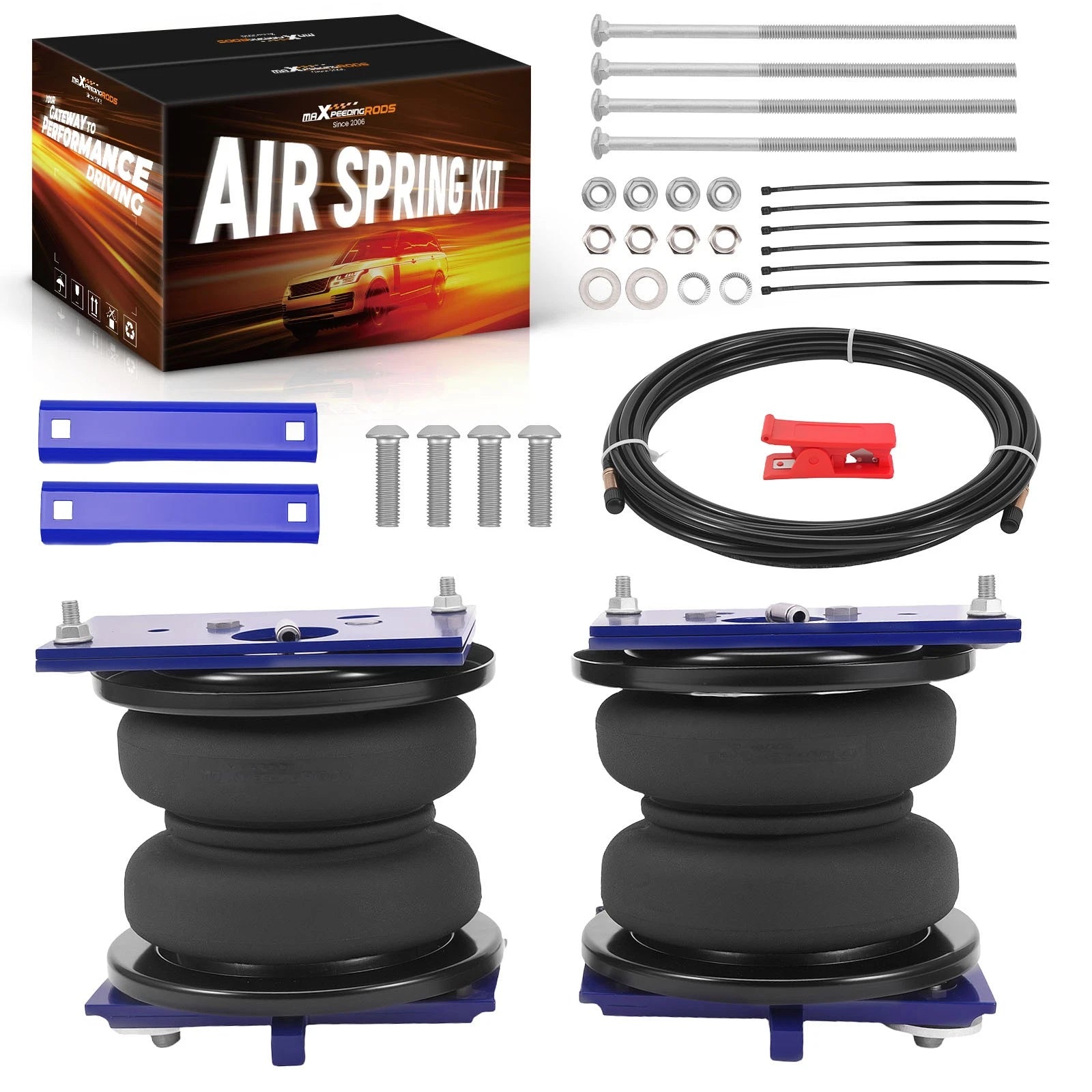 Rear Air Helper Spring Bag Leveling Kit for Ram 2500 2WD 4WD (2014–2025)