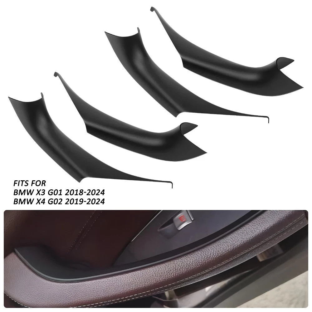 Set of 4 Door Inner Handle Trim Covers for BMW X3 X4 (2018–2024)