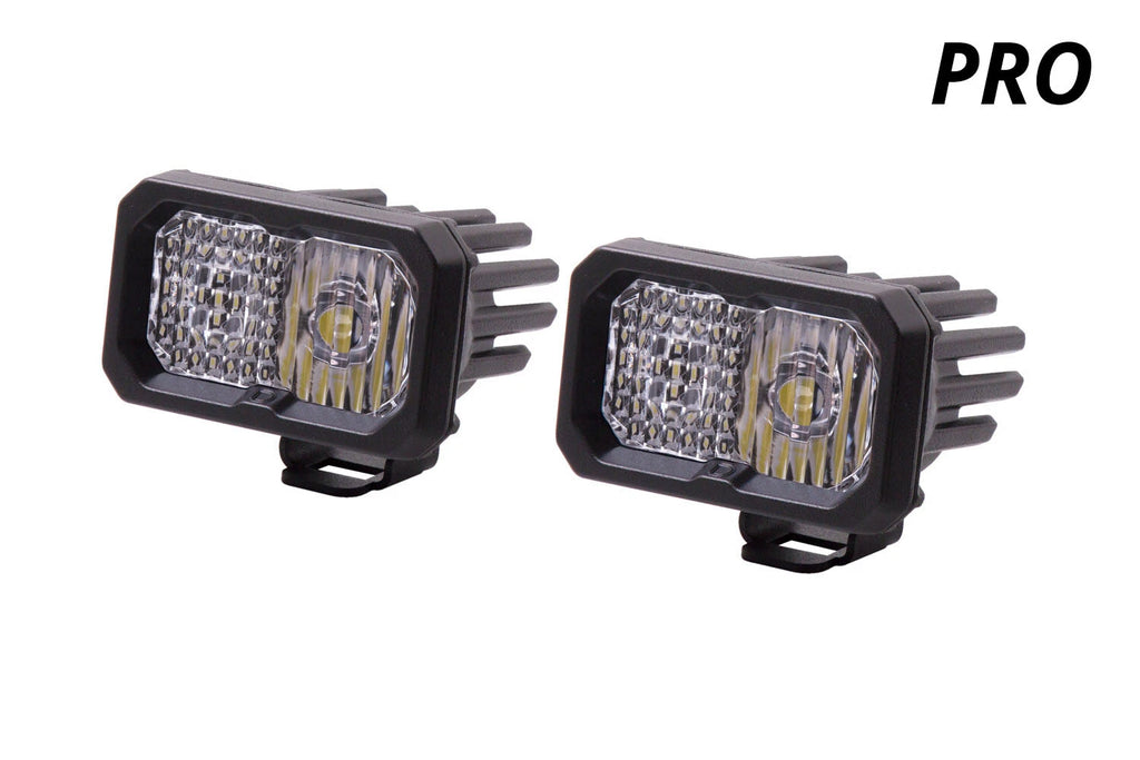 2 Inch LED Pod Light Pro White Combo Amber Backlight for Universal (—)