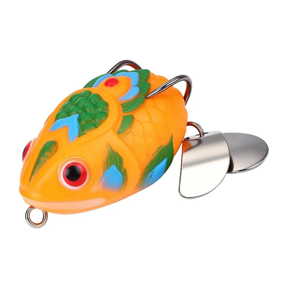 4cm Floating Frog Lure with Stainless Steel Hooks for Black Bass