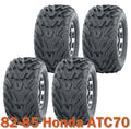 Set of 4 Tires 16x8-7 4PR for Honda ATC70 (1982–1985)