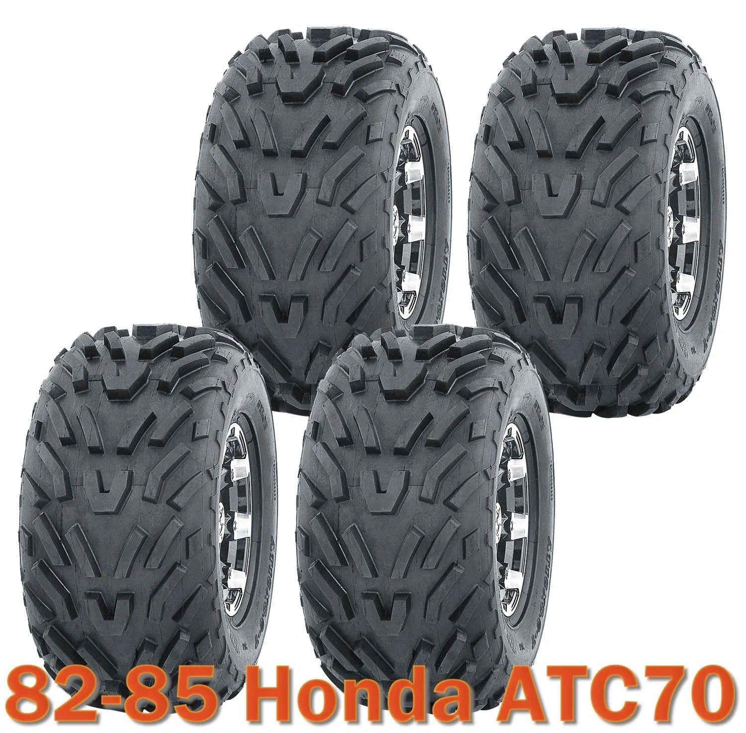 Set of 4 Tires 16x8-7 4PR for Honda ATC70 (1982–1985)