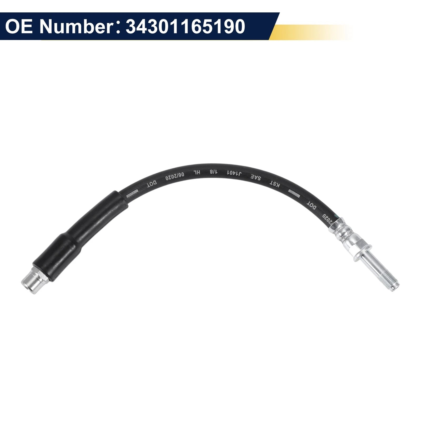 Rear Brake Hose for BMW 5 (E39) 520i (2000–2003) No. 34301165190