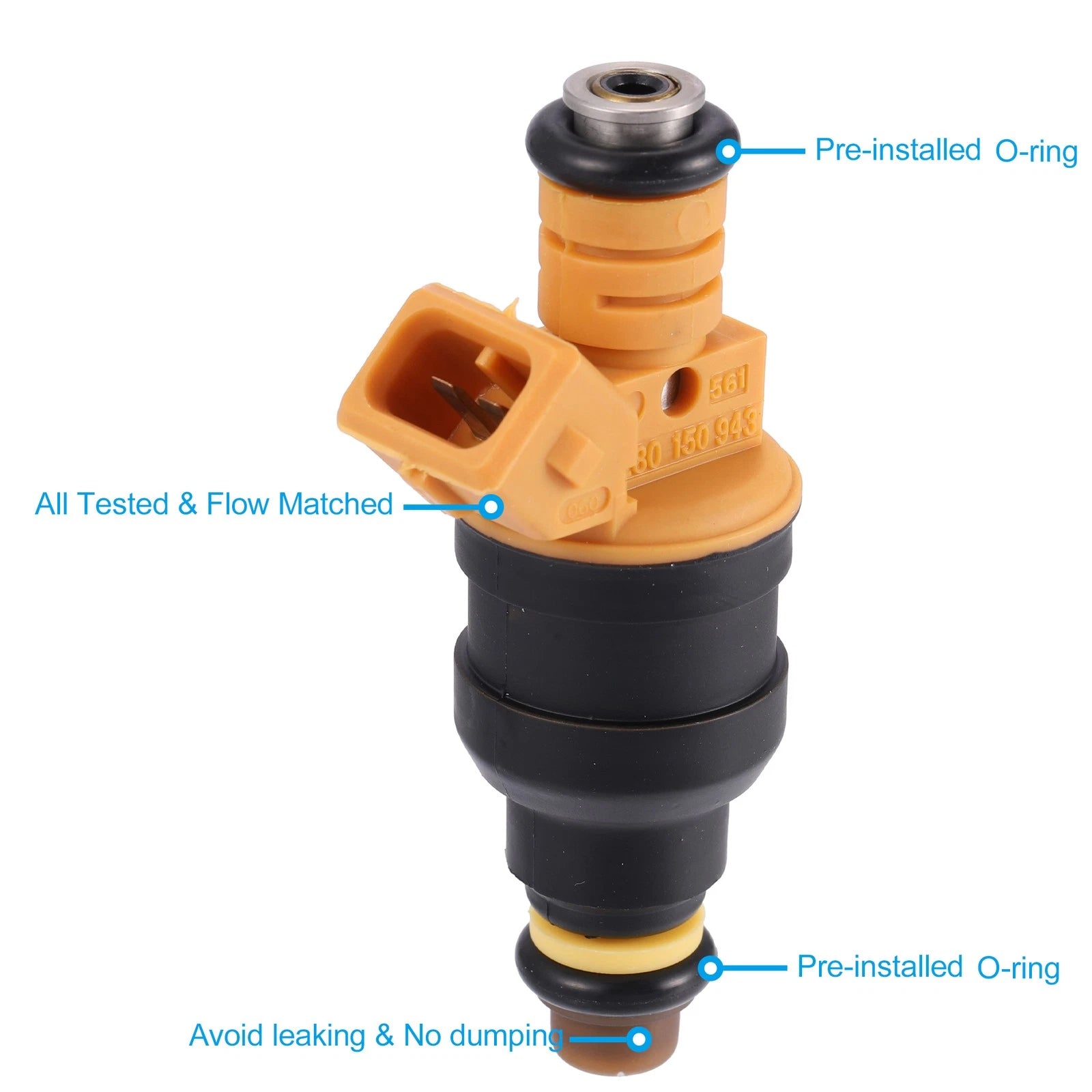 6X Fuel Injector 0280150943 for Ford Bronco 5.0L/5.8L V8 (1993–1994)