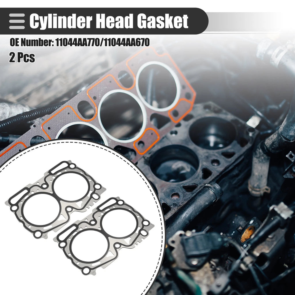 2 Pcs Cylinder Head Gasket for Subaru Forester 2.5L (2006–2013) No. 11044AA770