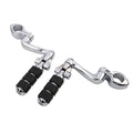 Chrome Highway Engine Guard Foot Pegs for Harley Softail Dyna (Fits 2000–2023)