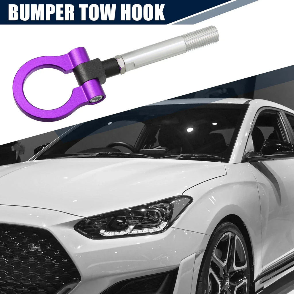 Purple Round Front Rear Bumper Trailer Tow Hook Screw for Hyundai Veloster
