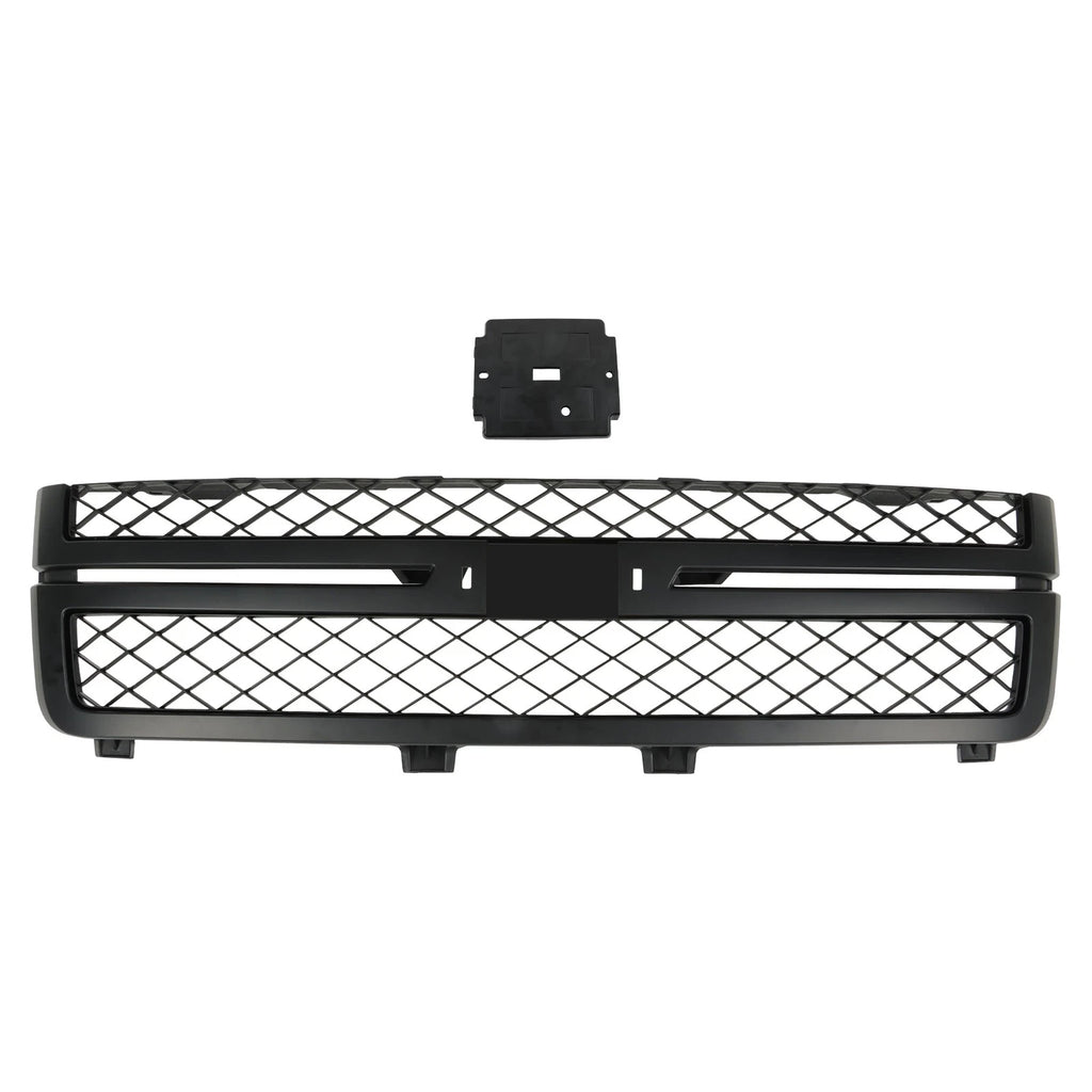 Front Bumper Grille for Chevy Silverado 2500HD 3500HD (2011–2014) Matte Black