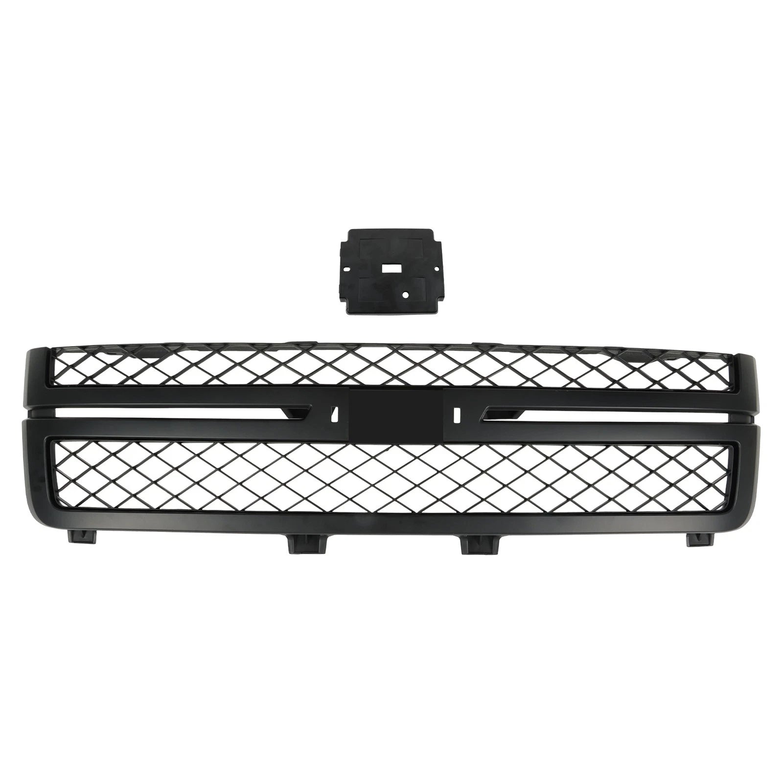 Front Bumper Grille for Chevy Silverado 2500HD 3500HD (2011–2014) Matte Black