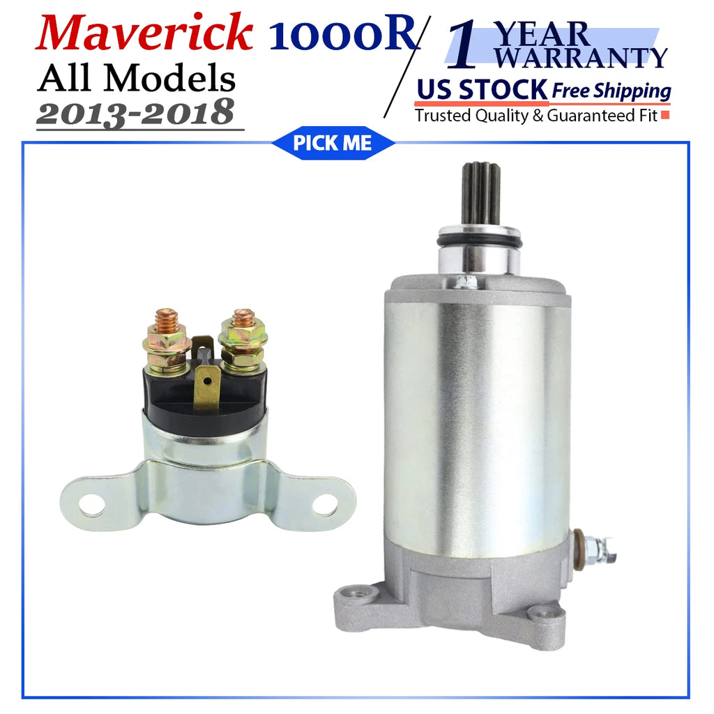 Starter with Relay for Can-Am Maverick 1000R (2013–2018)